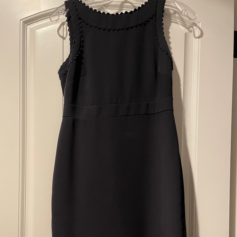 Ann Taylor Navy Sleeveless Sheath Dress